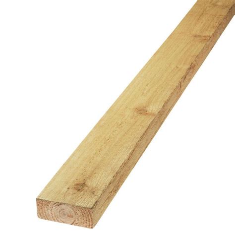 2 in. x 4 in. x 10 ft. Must use Ground Contact pressure treated lumber