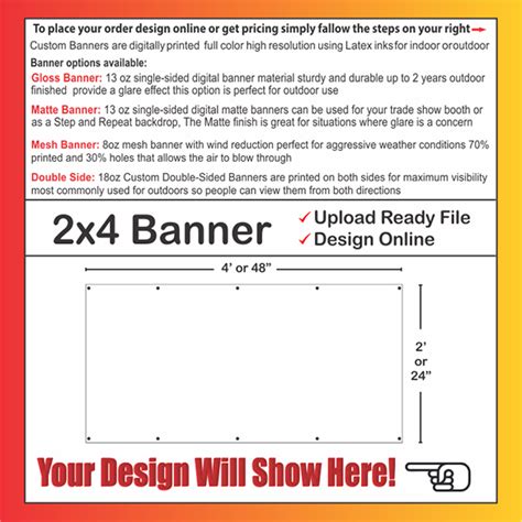 2x4 Banner Template