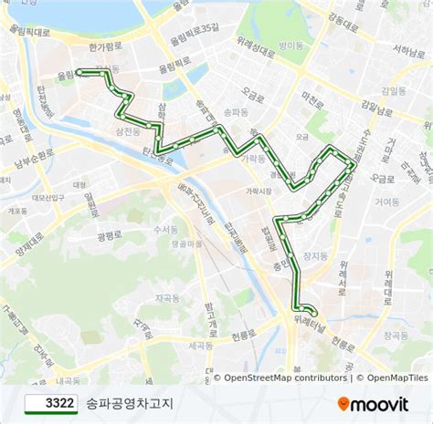 3 정거장 지도 송파공영차고지 업데이트됨 - 360 버스