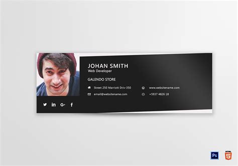 3+ Web Developer Email Signature Designs & Templates PSD, AI, HTML