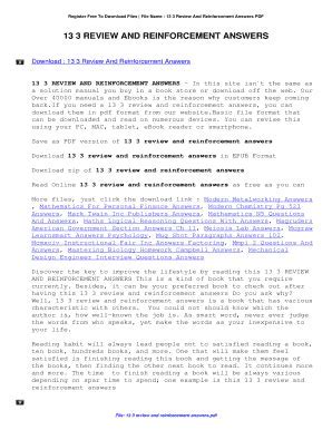 3 1 Review Reinforcement Answer Key