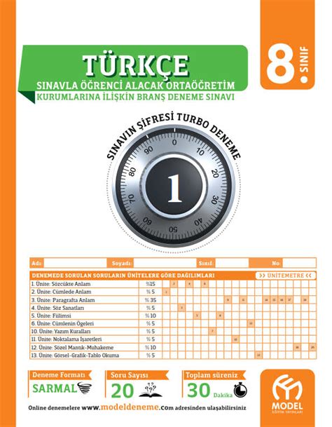 3 4 5 yayınları türkçe deneme