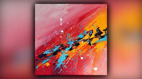 3 Acrylic Abstract Tutorial Easy Abstract Painting Techniques