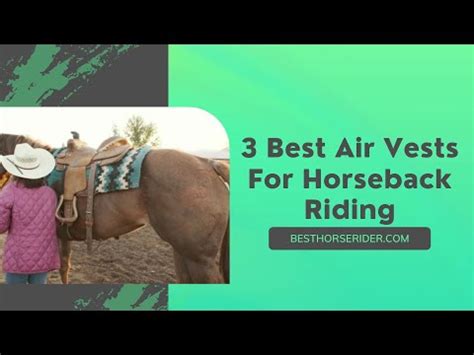 3 Best Air Vests For Horseback Riding - YouTube