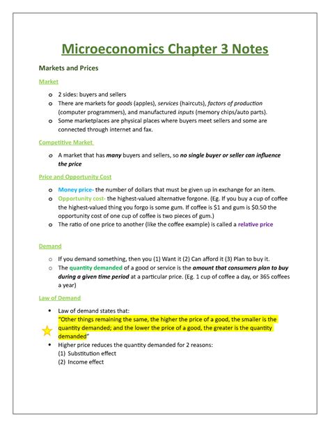 3 Chapter Questions Microeconomics