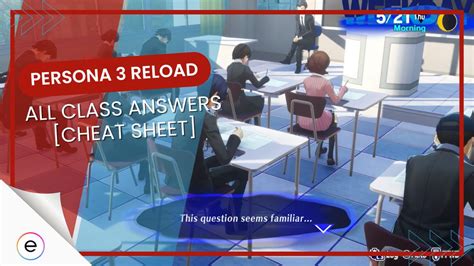 3 Class Persona Answers