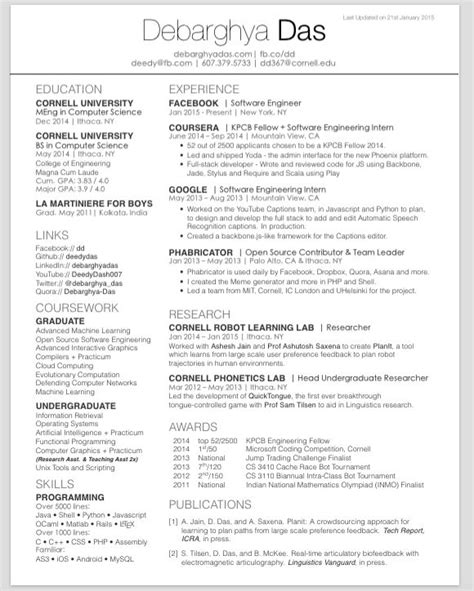 3 Column Resume Format Resume Format