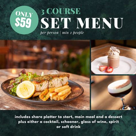 3 Course Set Menu