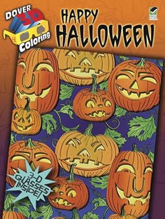3 D Coloring Book Happy Halloween English Edition