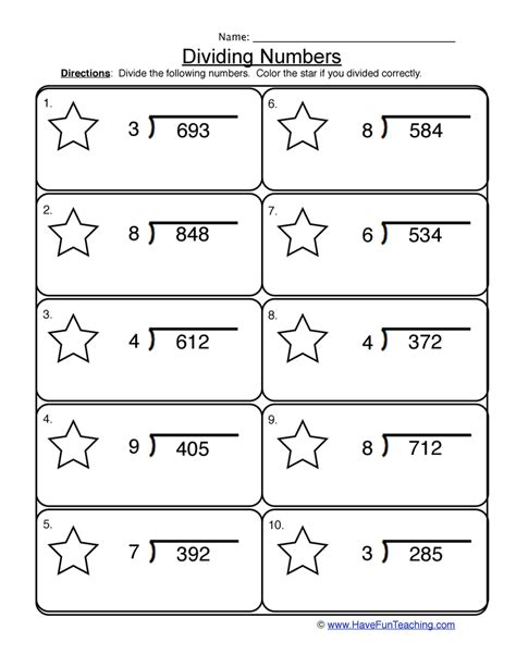 3 Digit By 2 Digit Division Worksheets