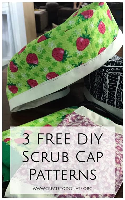 3 Easy DIY Scrub Cap Patterns Create To Donate