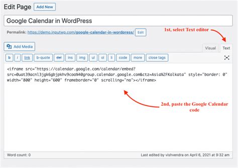 3 Easy Ways to Embed Google Calendar in WordPress Inputwp