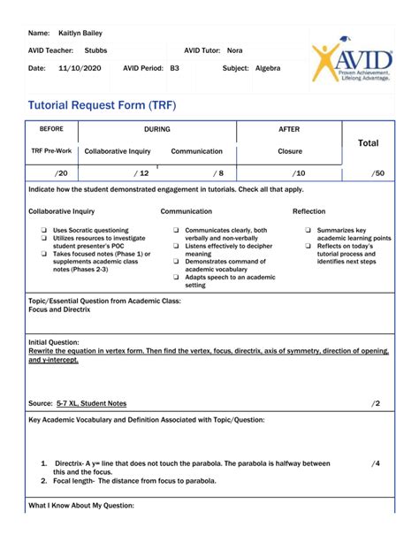 3 Essential Factors For Evaluating Tutorial Requests A Guide For Tutors