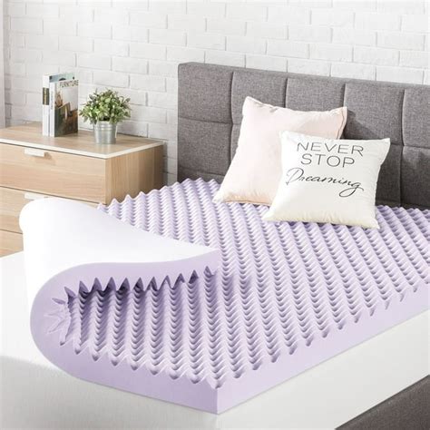 3 Inch Egg Crate Memory Foam Mattress Topper with Calming …