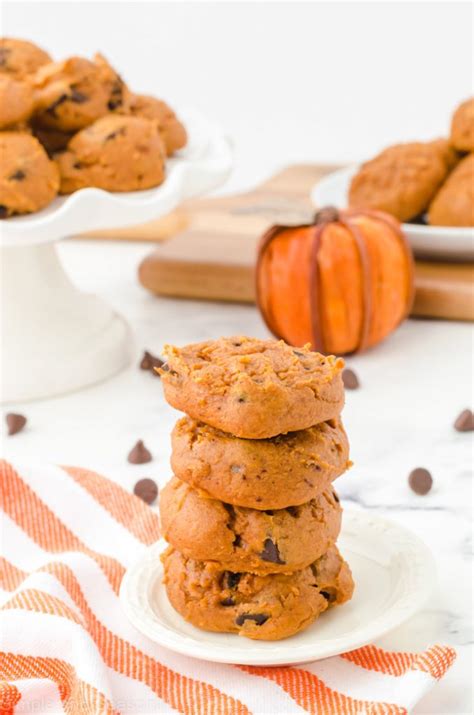 3 Ingredient Pumpkin Cookies - Simple and Seasonal