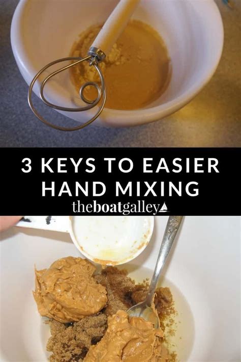 3 Keys to Easier Hand Mixing in a Boat Kitchen