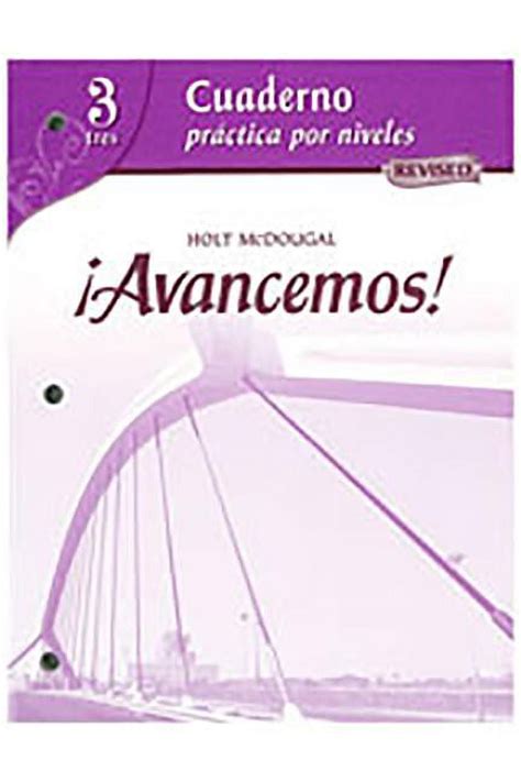 3 Level Avancemos Workbook