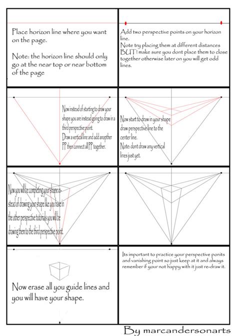 3 POINT PERSPECTIVE for beginners step by step tutorial YouTube