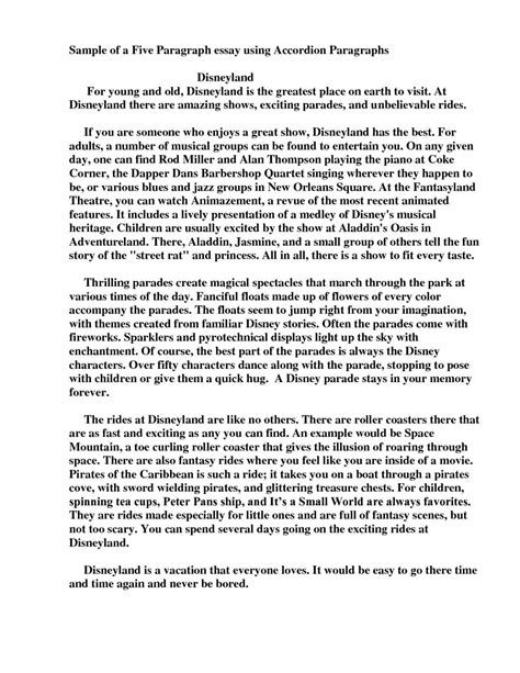 3 Paragraph Essay Example Elementary 2018 Printables Corner How To for
