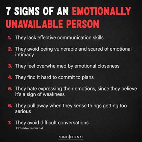 3 Signs of an Emotionally Unavailable Person.