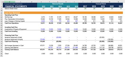 3 Statement Model Statement, Balance Sheet, Cash Flow