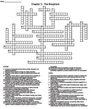 3 The Answer Work Biosphere Key Chapter