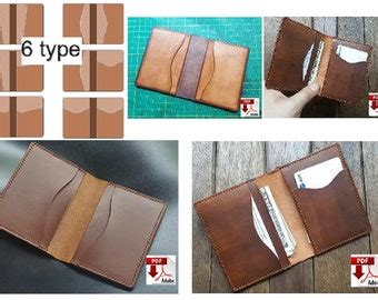 3 Type Wallet Pattern for making Bi fold wallet Front Pocket Etsy