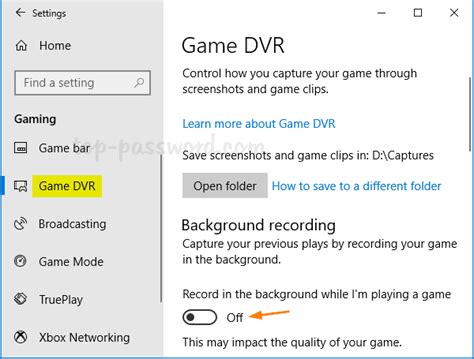 3 Ways To Disable Game Bar And Game Dvr In Windows 10 Password Recovery