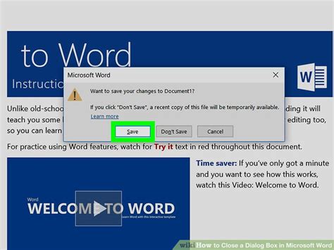 3 Ways to Close a Dialog Box in Microsoft Word wikiHow Tech