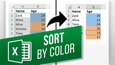 3 Ways to Sort by Color in Excel