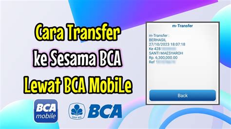 3 Cara Transfer Ke Sesama Bca Lewat Atm Cara Tf Bank Bca Ke Bca - Cara Tf Bank Bca Ke Bca