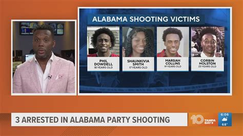 3 charged with murder in Sweet 16 party shooting in Alabama