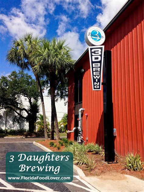 3 daughters brewing st. petersburg fl. 222 22nd St S, St. Petersburg, FL 33712 This stop is really an all-in-one. At 3 Daughters Brewing, you’ll find not just plenty of beer on tap (you may recognize the Beach Blonde Ale from store shelves around Tampa Bay), but a ton of fun and games to really kick your date night up a notch as well as a full food menu after a long day of drinking. 
