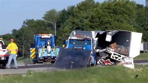 3 dead, 14 injured in Illinois crash involving Greyhound bus and commercial vehicles