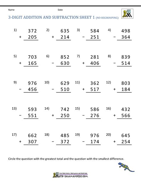 3 Digit Addition And Subtraction Worksheet Live Worksheets 3 Digit Addition And Subtraction - 3 Digit Addition And Subtraction