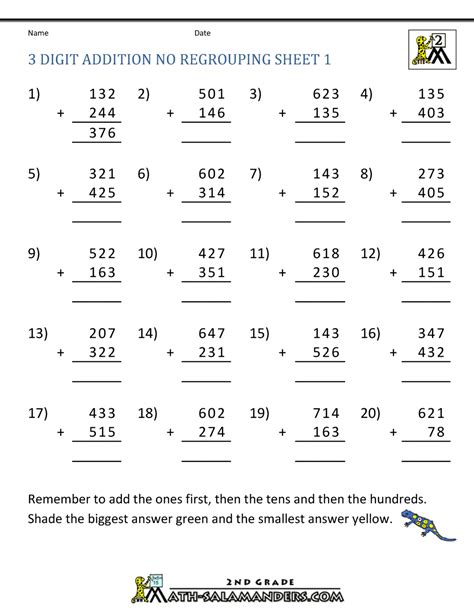 3 Digit Addition No Regrouping Worksheets K5 Learning Three Digit Addition And Subtraction Worksheets - Three Digit Addition And Subtraction Worksheets