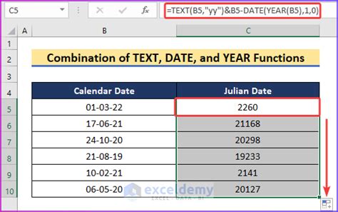 3 digit julian date excel.  Step-by-step instructions help you accurately transform and form...