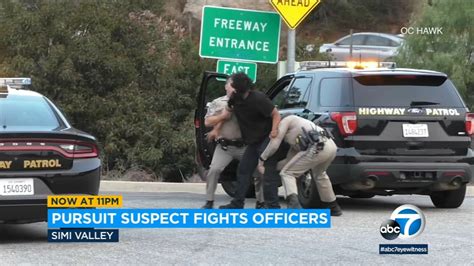 3 drivers come to aid of CHP officer during fight with suspect on freeway