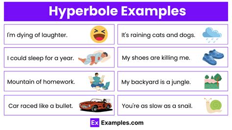 3 Examples Of A Hyperbole