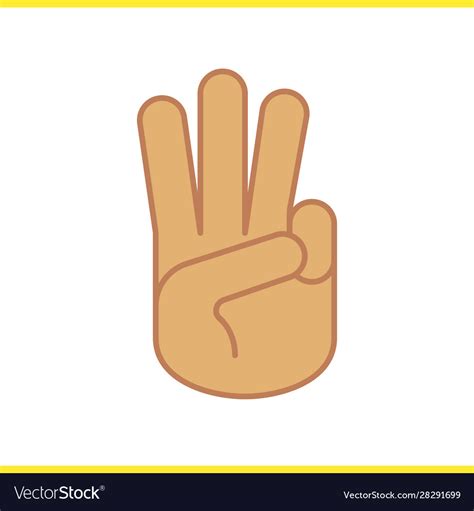 3 finger salute emoticon