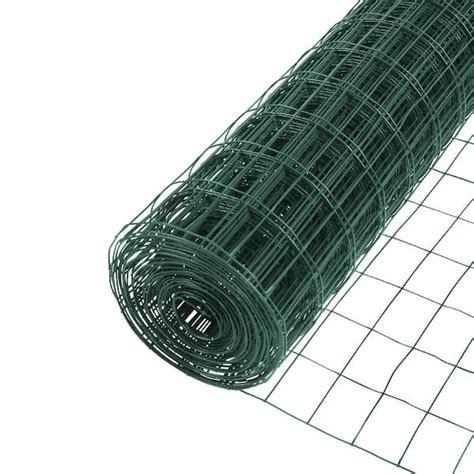 3 ft. x 50 ft. Galvanized Steel Green PVC Coated Welded Wire