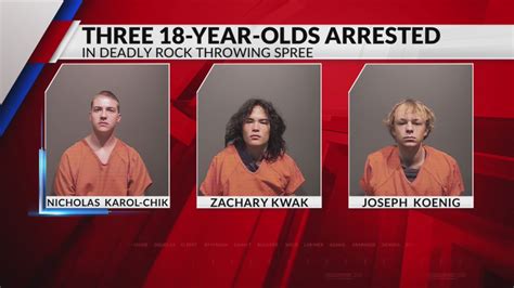 3 high schoolers arrested in deadly rock-throwing crime spree