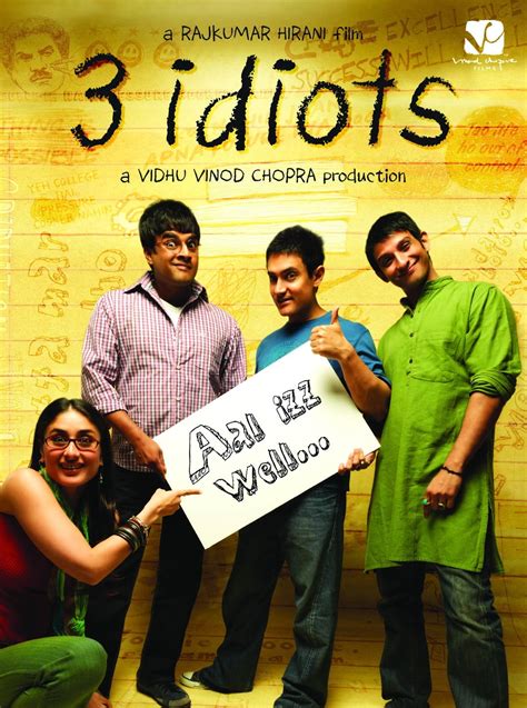 "3 Idiots" is a popular Bollywood film released in 2009, directed by Rajkumar Hirani and produced by Vidhu Vinod Chopra. It's based on the novel "Five Point ....