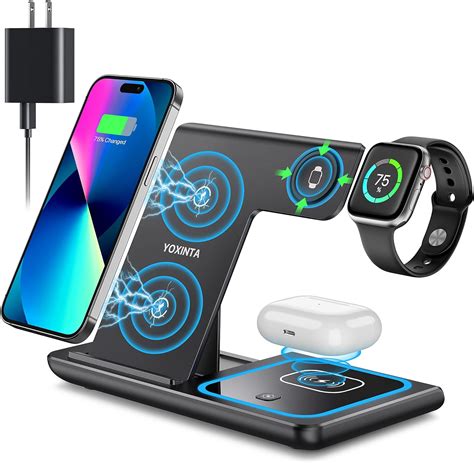 3 in 1 Wireless Charger for iPhone - Foldable Charging Station …