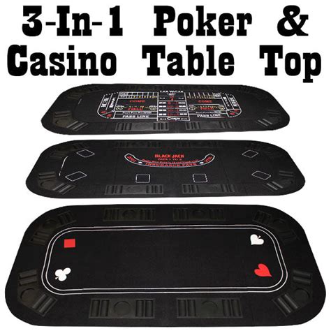 3 in 1 poker casino folding table top cscp