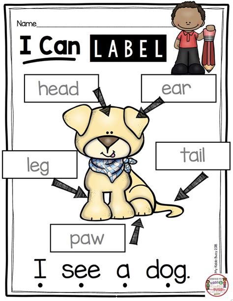 3 Labeling Activities For Kindergarten Kindergarten Chaos Kindergarten Labeling - Kindergarten Labeling
