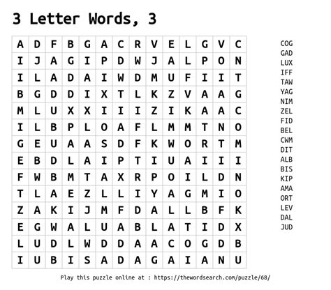 3 Letter Words Wordfinder 3 Letter Words With K - 3 Letter Words With K