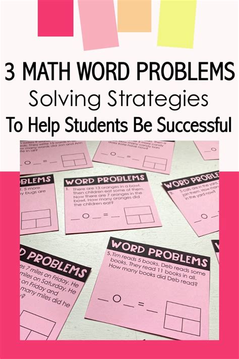 3 math word problems solving strategies to help students be successful