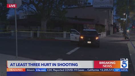3 men shot, hospitalized in overnight shooting in North Hollywood 