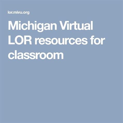 3 Michigan Virtual Lor Third Grade Weather Unit - Third Grade Weather Unit